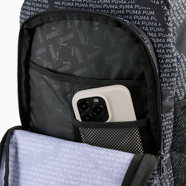 ACADEMY Printed Backpack, PUMA Black-Logo Lab AOP, extralarge-IND
