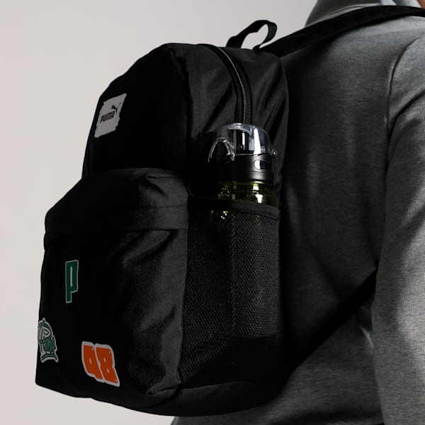 PUMA PHASE PATCH Unisex Backpack, PUMA Black, extralarge-IND