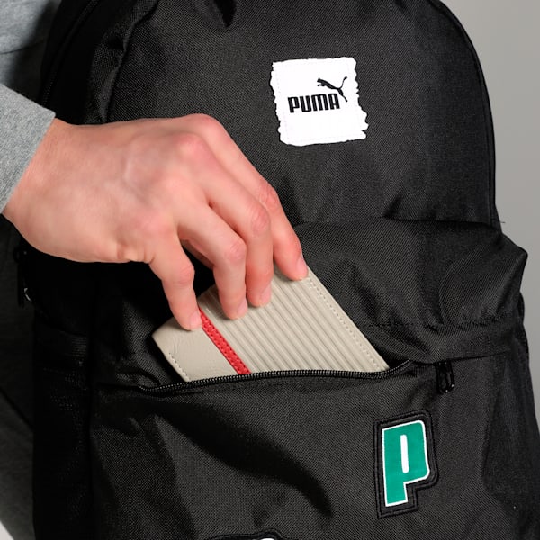 PUMA PHASE PATCH Unisex Backpack, PUMA Black, extralarge-IND