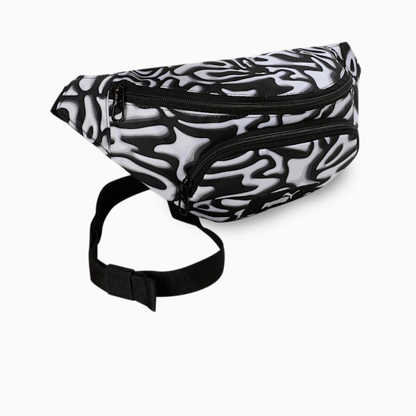 ACADEMY Printed Waist Bag, PUMA Black-Grafiti AOP, extralarge-IND