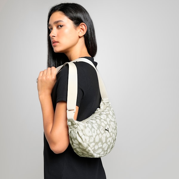 POP Women's Half Moon Bag, Desert Dust-Animal AOP, extralarge-IND
