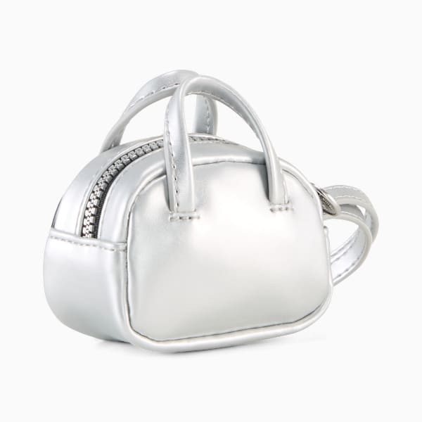PUMA 1976 Grip Bag Keychain, Glacial Gray-PUMA Black, extralarge