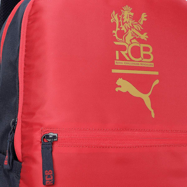 PUMA x Royal Challengers Bangalore Unisex Backpack, For All Time Red-PUMA Navy, extralarge-IND