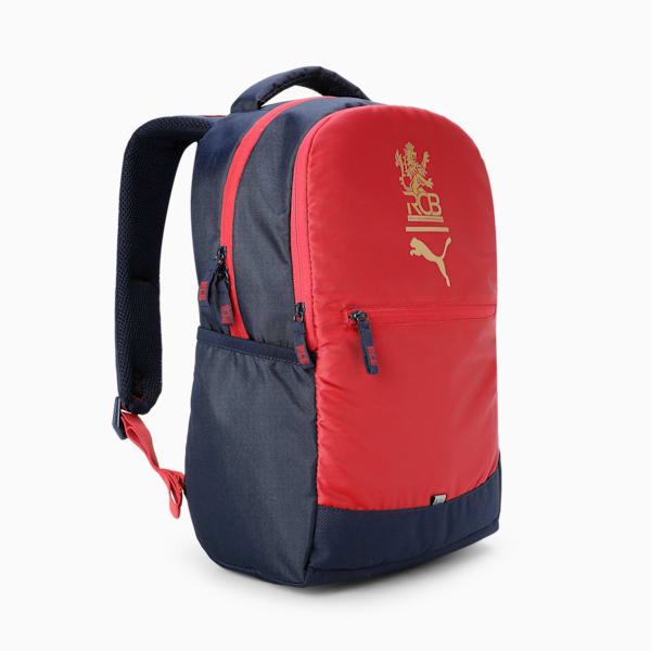 PUMA x Royal Challengers Bangalore Unisex Backpack, For All Time Red-PUMA Navy, extralarge-IND