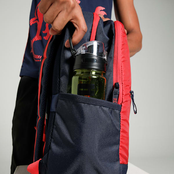 PUMA x Royal Challengers Bangalore Unisex Backpack, For All Time Red-PUMA Navy, extralarge-IND