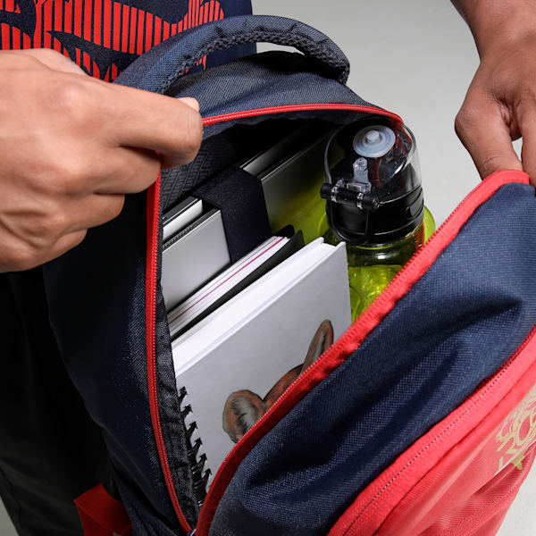 PUMA x Royal Challengers Bangalore Unisex Backpack, For All Time Red-PUMA Navy, extralarge-IND
