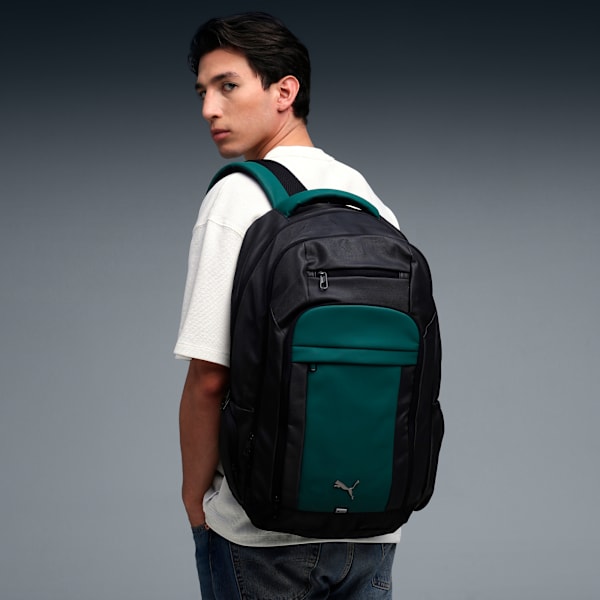 PUMA UrbanPro Lightweight Everyday Backpack, PUMA Black-Ponderosa Pine, extralarge-IND