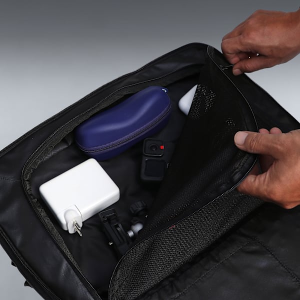 PUMA Travel V1 Spacious Expandable Backpack, PUMA Black, extralarge-IND