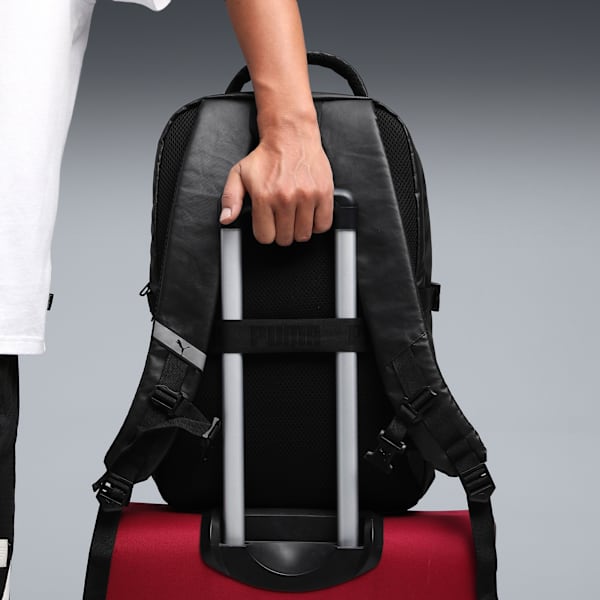 PUMA Travel V1 Spacious Expandable Backpack, PUMA Black, extralarge-IND