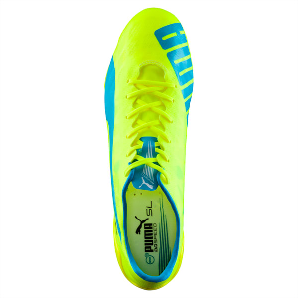 evoSPEED SL FG Football Boots, yellow-blue-white, extralarge-IND