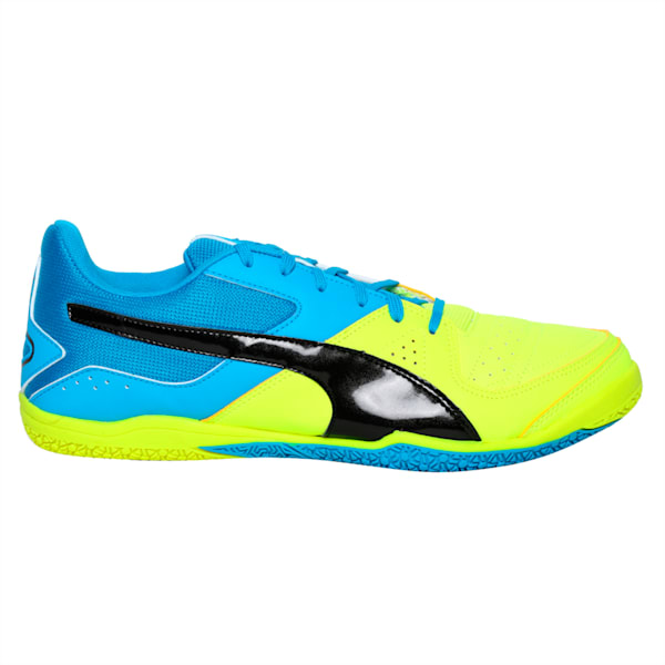 Gavetto Sala Men’s Futsal Shoes, safety yllw-blk-atomic blu, extralarge-IND