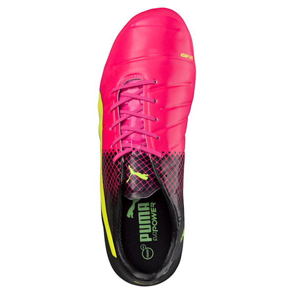 evoPOWER 1.3 Tricks FG Men’s Football Boots, pink glo-safety yellow-black, extralarge-IND
