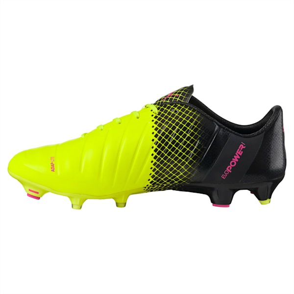 evoPOWER 1.3 Tricks FG Men’s Football Boots, pink glo-safety yellow-black, extralarge-IND