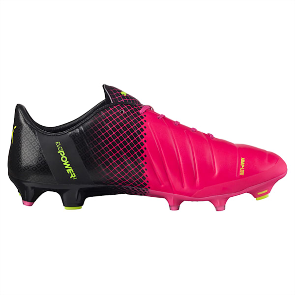 evoPOWER 1.3 Tricks FG Men’s Football Boots, pink glo-safety yellow-black, extralarge-IND
