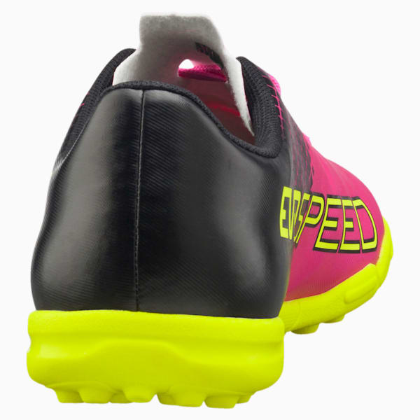 evoSPEED 5.5 TT Kids' Football Boots, pink glo-safety yellow-black, extralarge-IND