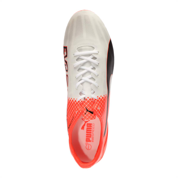 evoSPEED SL II FG Men's Football Boots, Puma Black-Puma White-Red Blast, extralarge-IND
