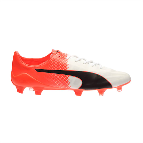 evoSPEED SL II FG Men's Football Boots, Puma Black-Puma White-Red Blast, extralarge-IND