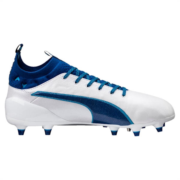 evoTOUCH 1 FG Men's Football Boots, Puma White-TRUE BLUE-BLUE DANUBE, extralarge-IND