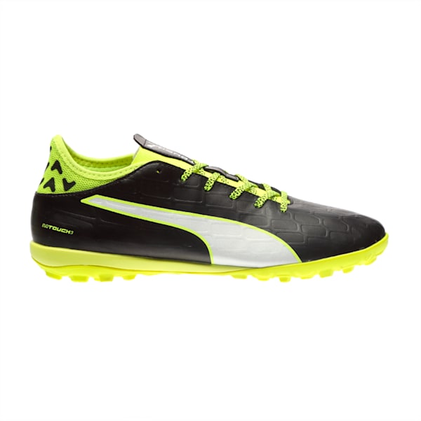 evoTOUCH 3 TT Men's Football Boots, black-white-safety yellow, extralarge-IND