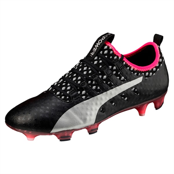 evoPOWER Vigor 1 FG Men's Football Boots, black-puma silver-quiet shade-bright plasma, extralarge-IND