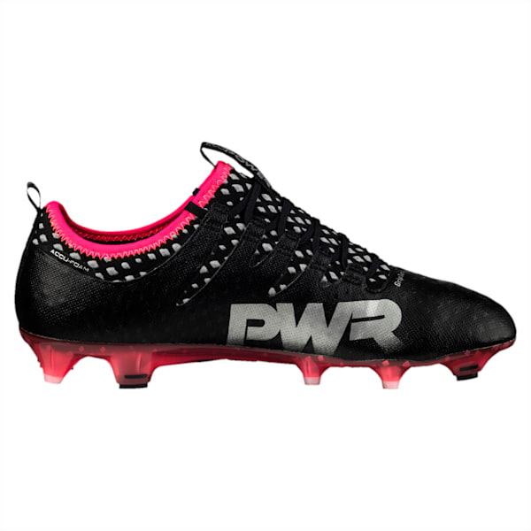evoPOWER Vigor 1 FG Men's Football Boots, black-puma silver-quiet shade-bright plasma, extralarge-IND