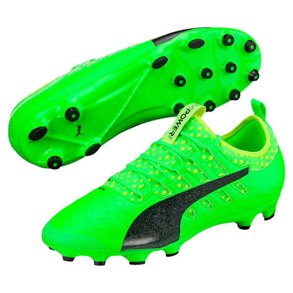 エヴォパワー VIGOR 2 HG, Green Gecko-Puma Black-Safety Yellow, extralarge-JPN