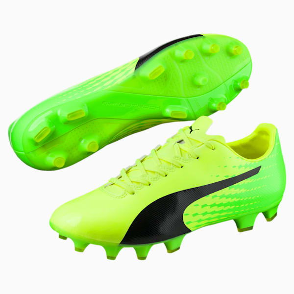 evoSPEED 17.2 FG Men’s Football Boots, yellow-black-green, extralarge-IND