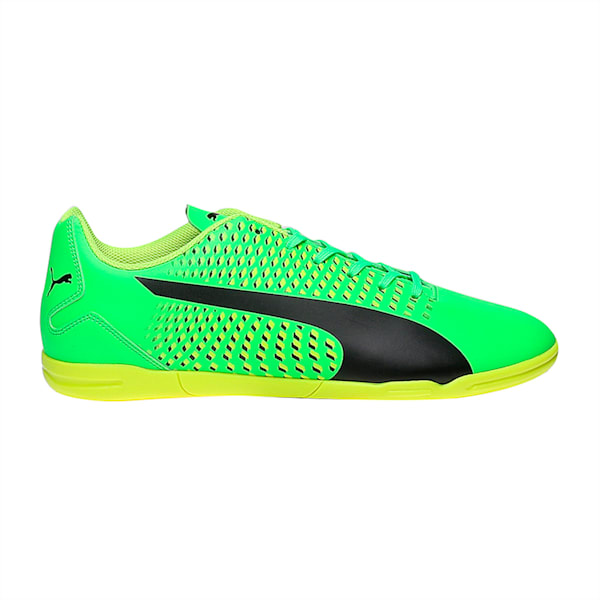 Adreno III IT Men's Indoor Court Shoes, Green Gecko-Puma Black-Safety Yellow, extralarge-IND