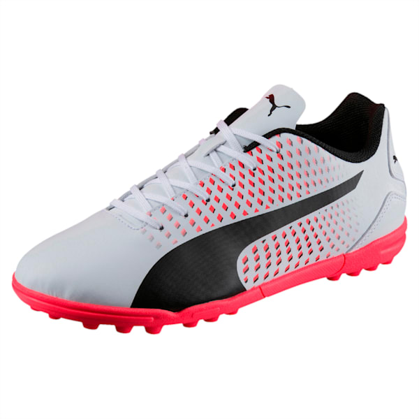 Adreno III TT Men's Football Boots, Puma White-Puma Black-Fiery Coral, extralarge-IND