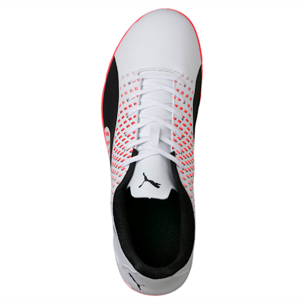 Adreno III TT Men's Football Boots, Puma White-Puma Black-Fiery Coral, extralarge-IND