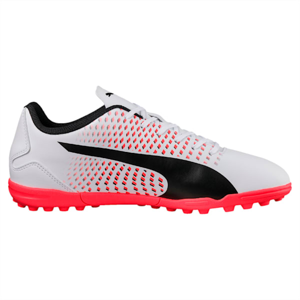 Adreno III TT Men's Football Boots, Puma White-Puma Black-Fiery Coral, extralarge-IND