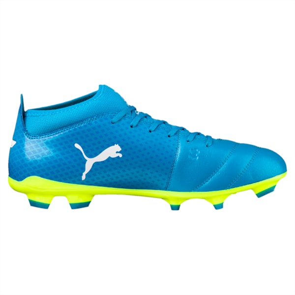 ONE 17.3 FG Men's Football Boots, Blue-White-Yellow, extralarge-IND