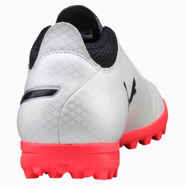 ONE 17.4 TT Men's Soccer Cleats, Puma White-Puma Black-Fiery Coral, extralarge