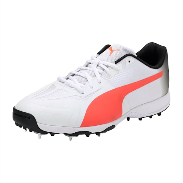 evoSPEED 360.1 Cricket Spike, White-Coral-Black, extralarge-IND