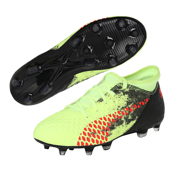 FUTURE 18.4 FG/AG Jr Football Boots, Yellow-Red-Black, extralarge-IND