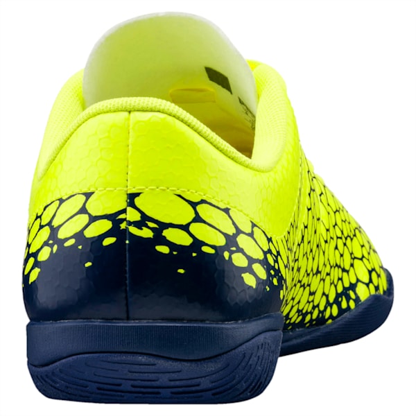evoPOWER Vigor 4 Graphic IT Men's Indoor Court Shoes, Safety Yellow-Silver-Blue Depths, extralarge-IND