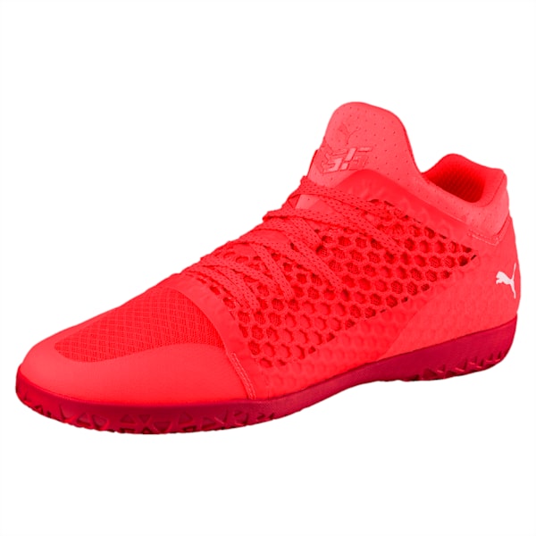 365 NETFIT CT Men's Court Football Boots, Coral-White-Toreador, extralarge-IND