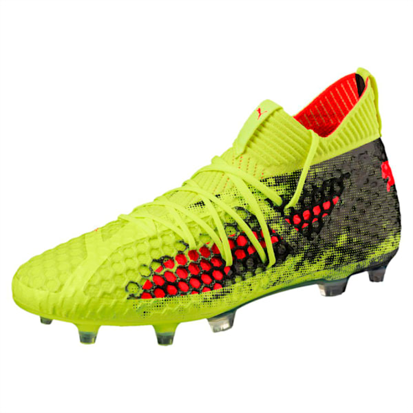 FUTURE 18.1 NETFIT FG/AG Men's Football Boots, Yellow-Red-Black, extralarge-IND