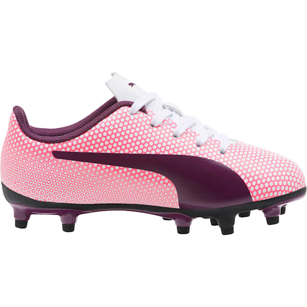 Spirit FG Soccer Cleats JR, White-Purple-Pink, extralarge