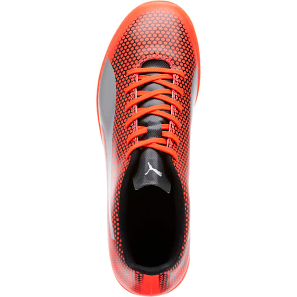 PUMA Spirit IT Men's Soccer Shoes, Red Blast-Puma Silver-Puma Black, extralarge