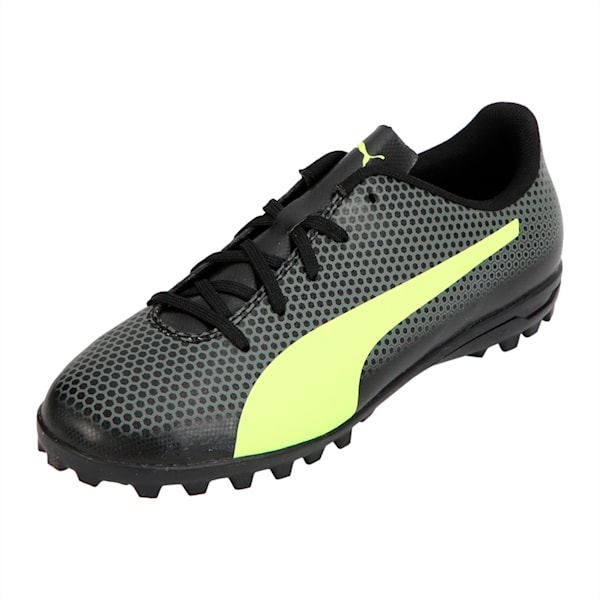 PUMA Spirit IT Jr Shoes, Black-Yellow-Gray, extralarge-IND