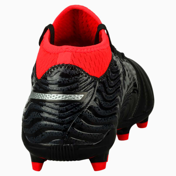 ONE 18.3 FG Men's Soccer Cleats, Puma Black-Puma Silver-Red Blast, extralarge