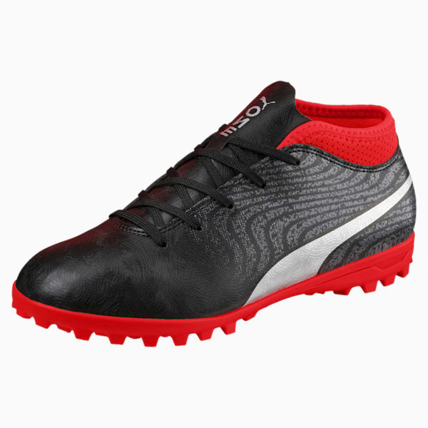 ONE 18.4 TT Jr Football Boots, Black-Silver-Red, extralarge