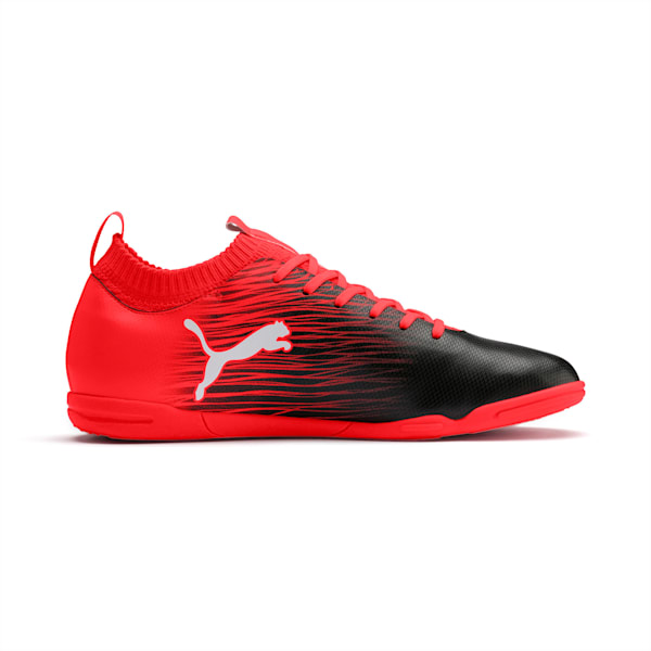 evoKNIT FBT II Men's Indoor Court Shoes, Black-Puma White-Nrgy Red, extralarge-IND