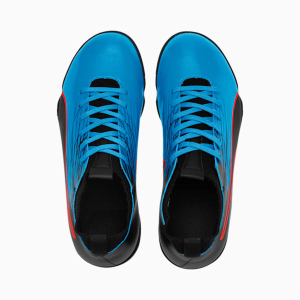 evoKNIT FTB II Youth Football Boots, Bleu Azur-Red Blast-Black, extralarge-IND