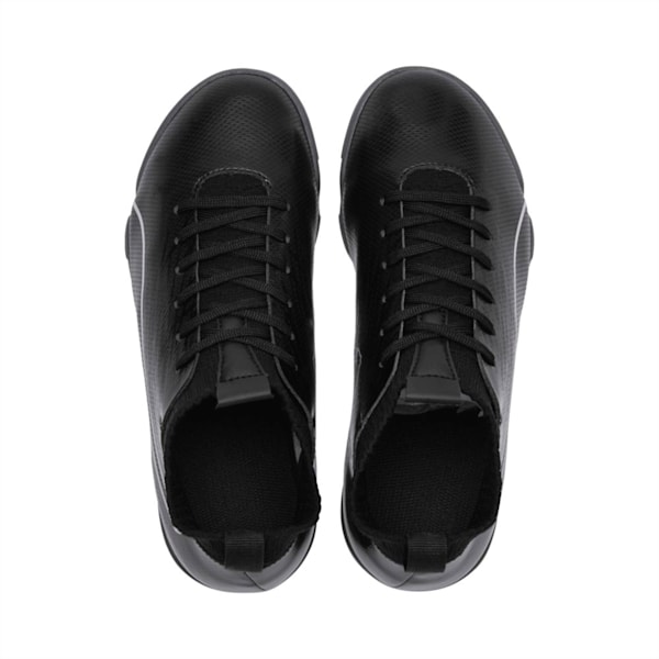 evoKN Youth Indoor Indoor Sports Shoes, Black-Black-Silver, extralarge-IND