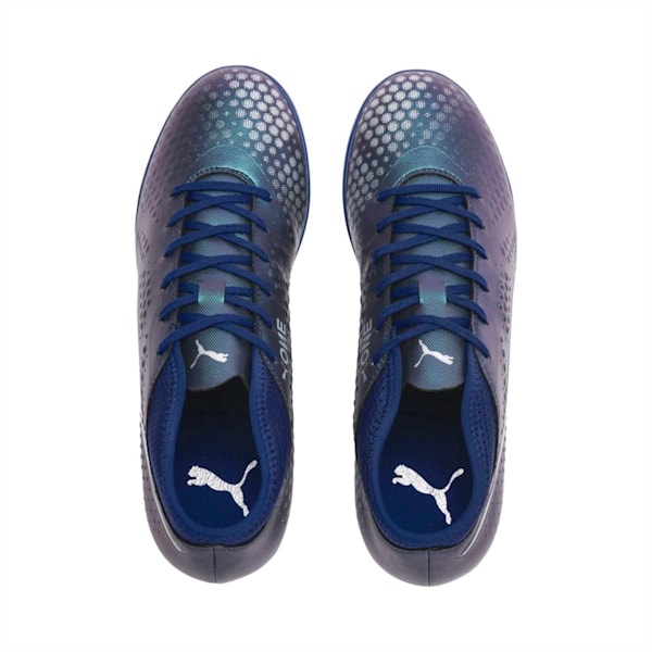 PUMA ONE 4 Synthetic IT Indoor Court Shoes, Sodalite Blue-Silver-Peacoat, extralarge-IND