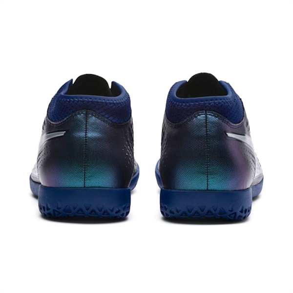 PUMA ONE 4 Synthetic IT Indoor Court Shoes, Sodalite Blue-Silver-Peacoat, extralarge-IND