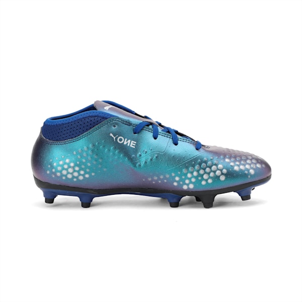 PUMA ONE 4 Synthetic FG Kids' Football Boots, Sodalite Blue-silver-peacoat, extralarge-IND