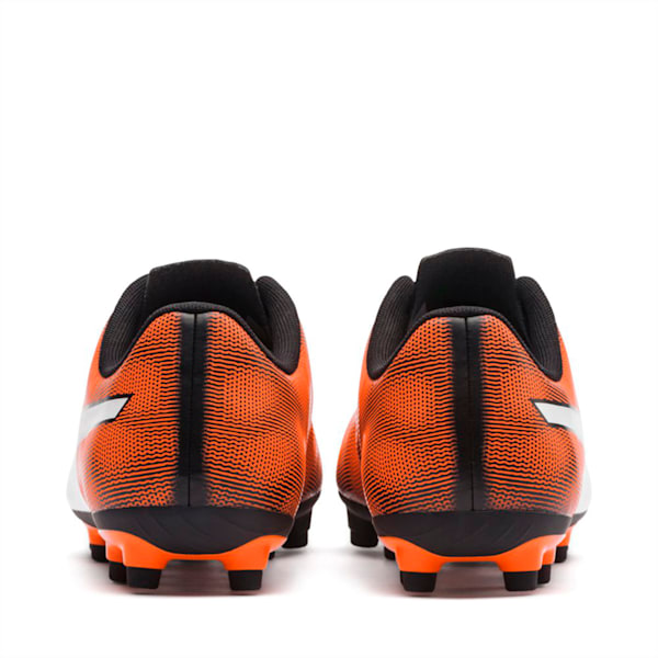 Rapido FG Men's Football Boots, Black-Orange-White, extralarge-IND